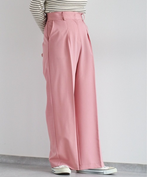 cepo（セポ）の「ストレッチタックイージートラウザー（その他パンツ・レディース・ブラック/グリーン/ピンク・M）」の6枚目の写真