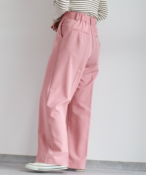 cepo（セポ）の「ストレッチタックイージートラウザー（その他パンツ・レディース・ブラック/グリーン/ピンク・M）」の5枚目の写真