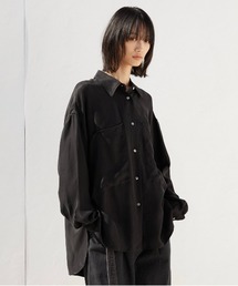 LA PEAU DE GEM | 【LA PEAU DE GEM】キュプラオーバーシャツ(シャツ/ブラウス)
