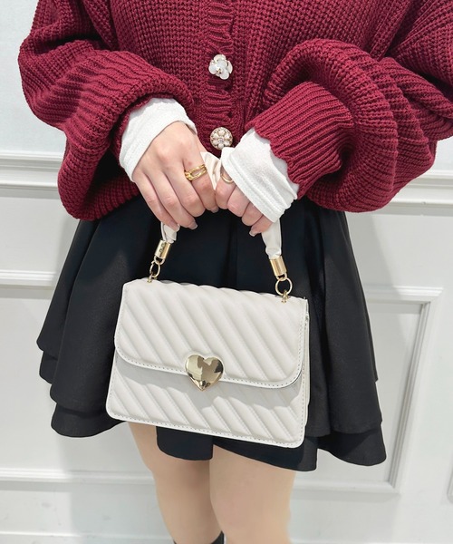 apres jour(アプレジュール)の「【apres jour×ARIAZ】2WAYハートスクエアバッグ(ショルダーバッグ・レディース・ブラック/ホワイト・FREE)」の11枚目の写真