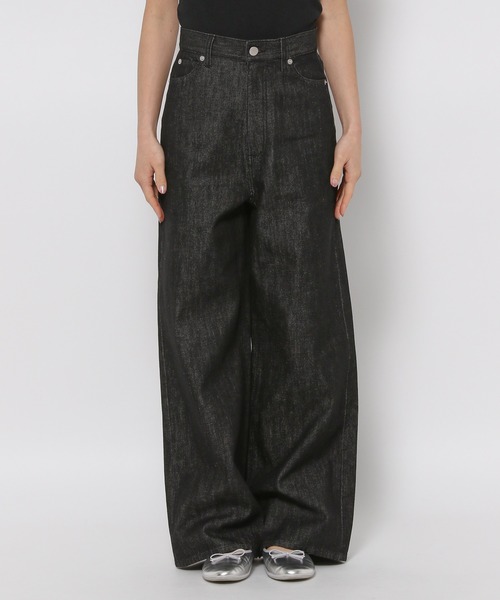 LOWRYS FARM（ローリーズファーム）の「バギーデニムパンツ（デニムパンツ・レディース・インディゴブルー/ブラック・マルチサイズ）」の5枚目の写真