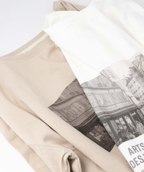 Gready Brilliant(グレディブリリアン)の「天竺PARISフォトカットソー(Tシャツ/カットソー・レディース・オフホワイト/ベージュ・38)」の18枚目の写真