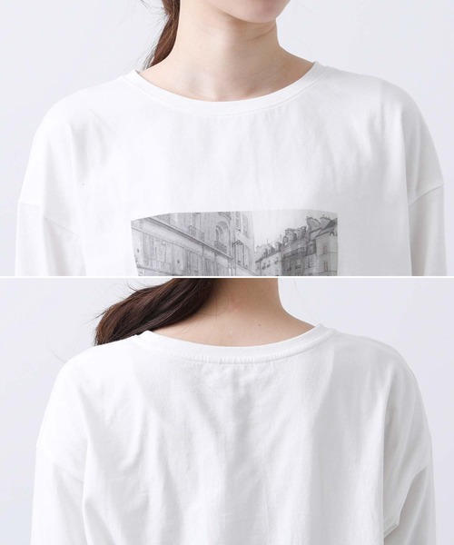 Gready Brilliant(グレディブリリアン)の「天竺PARISフォトカットソー(Tシャツ/カットソー・レディース・オフホワイト/ベージュ・38)」の21枚目の写真