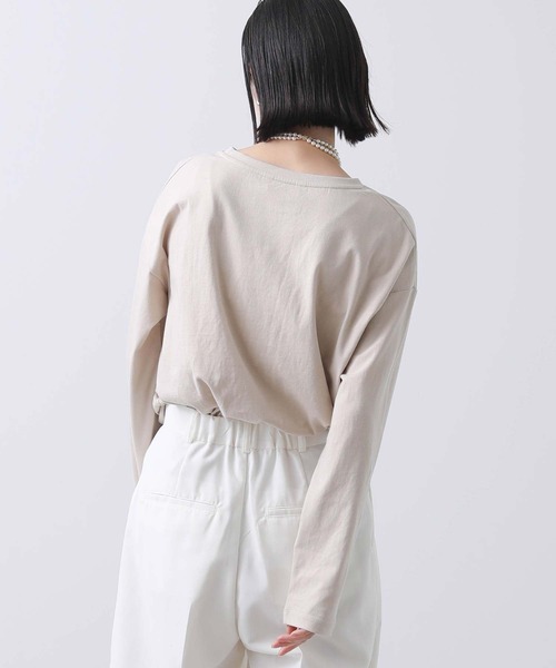 Gready Brilliant(グレディブリリアン)の「天竺PARISフォトカットソー(Tシャツ/カットソー・レディース・オフホワイト/ベージュ・38)」の9枚目の写真