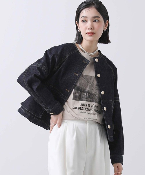 Gready Brilliant(グレディブリリアン)の「天竺PARISフォトカットソー(Tシャツ/カットソー・レディース・オフホワイト/ベージュ・38)」の5枚目の写真