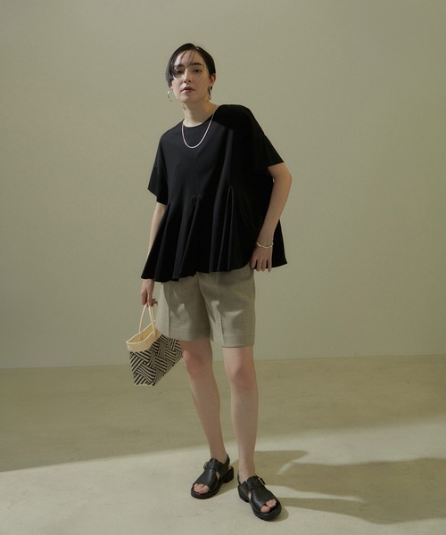 Letra（レトラ）の「【Letra for SALON】別注TAPETE SHORT STYLE XS/メルカドバッグ（かごバッグ・レディース・ブラック/キナリ・FREE）」の4枚目の写真