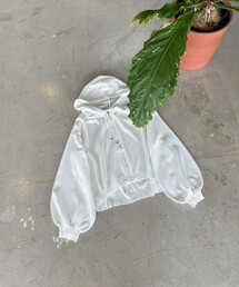 パフスリーブニット パーカー