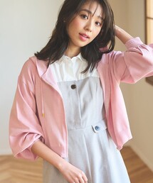 パフスリーブニット パーカー