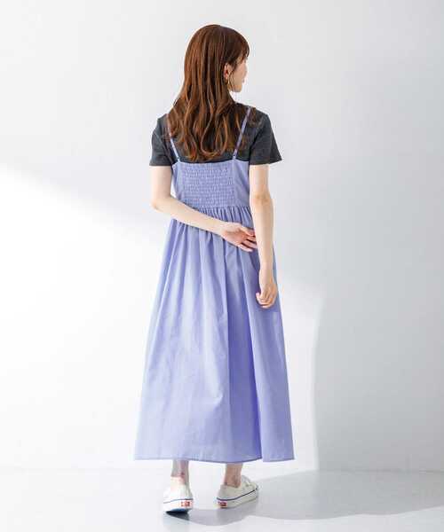 URBAN RESEARCH Sonny Label（アーバンリサーチサニーレーベル）の「『UR TECH Smart Linen Touch』キャミソールワンピース（ワンピース・レディース・ブルー/ブラック/ライトベージュ・FREE）」の16枚目の写真