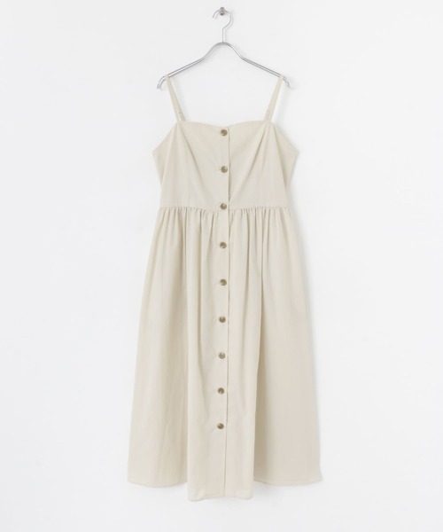 URBAN RESEARCH Sonny Label（アーバンリサーチサニーレーベル）の「『UR TECH Smart Linen Touch』キャミソールワンピース（ワンピース・レディース・ブルー/ブラック/ライトベージュ・FREE）」の14枚目の写真