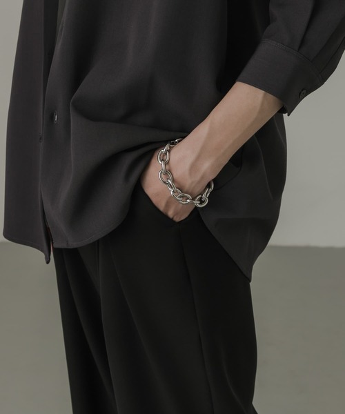 SMELLY（スメリー）の「オーバルチェーンブレスレット（ブレスレット・メンズ・シルバー・-）」の5枚目の写真
