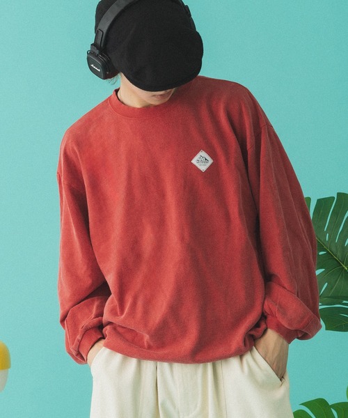 Adoon plain(アドーンプレーン)の「オーバーサイズパターンドロストスウェット(スウェット・メンズ・レッド/ブラック・LARGE/MEDIUM)」の6枚目の写真