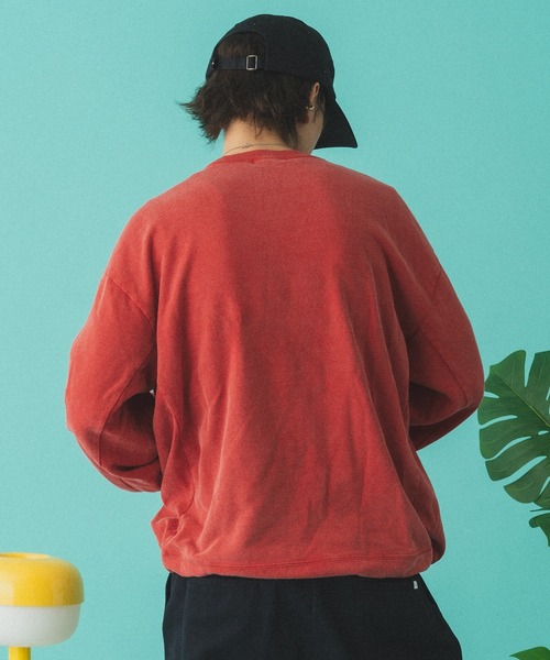 Adoon plain(アドーンプレーン)の「オーバーサイズパターンドロストスウェット(スウェット・メンズ・レッド/ブラック・LARGE/MEDIUM)」の19枚目の写真