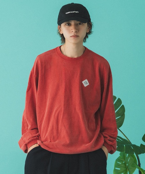 Adoon plain(アドーンプレーン)の「オーバーサイズパターンドロストスウェット(スウェット・メンズ・レッド/ブラック・LARGE/MEDIUM)」の17枚目の写真