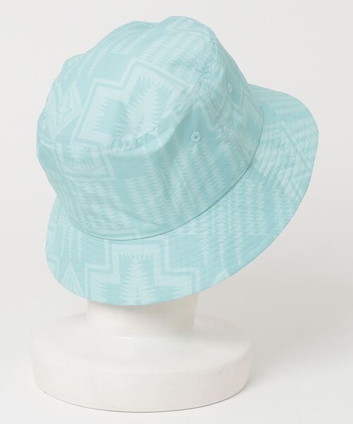 PENDLETON（ペンドルトン）の「【 PENDLETON / ペンドルトン 】 リップストップ バケットハット（ハット・メンズ・ターコイズブルー/オフホワイト/ブラック・FREE）」の4枚目の写真