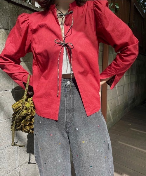 Ameri（アメリ）の「SIENNA REVERSIBLE BLOUSE（シャツ/ブラウス