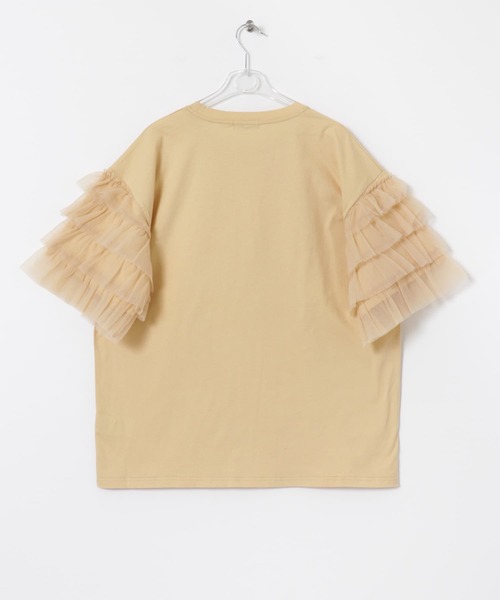 LAATO（ラート）の「organdy frill tee（Tシャツ/カットソー・レディース・マスタード/ブラック・FREE）」の4枚目の写真