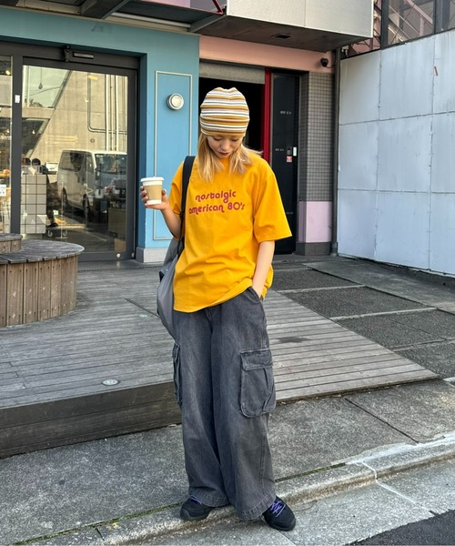 CIAOPANIC TYPY(チャオパニックティピー)の「【UNISEX】マルチボーダービーニー(ニットキャップ/ビーニー・メンズ・ネイビー/ピンク/キャメル・ONE SIZE)」の11枚目の写真