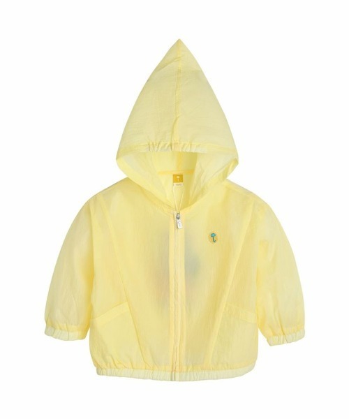 moimoln（モイモルン）の「ポケットナイロンブルゾン（ブルゾン・キッズ・ホワイト/イエロー・90cm/100cm/110cm/120cm）」の3枚目の写真