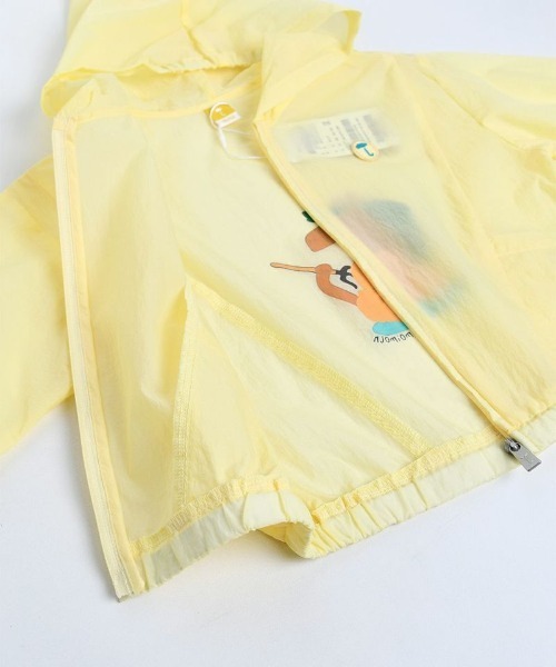 moimoln（モイモルン）の「ポケットナイロンブルゾン（ブルゾン・キッズ・ホワイト/イエロー・90cm/100cm/110cm/120cm）」の8枚目の写真