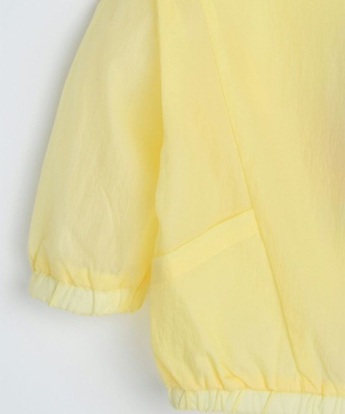 moimoln（モイモルン）の「ポケットナイロンブルゾン（ブルゾン・キッズ・ホワイト/イエロー・90cm/100cm/110cm/120cm）」の9枚目の写真