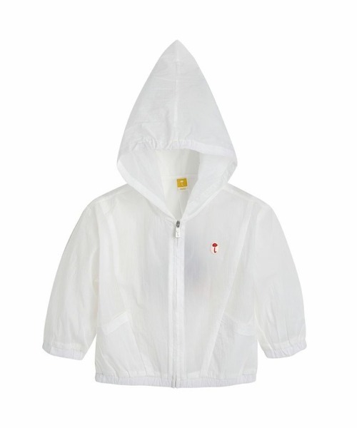 moimoln（モイモルン）の「ポケットナイロンブルゾン（ブルゾン・キッズ・ホワイト/イエロー・90cm/100cm/110cm/120cm）」の5枚目の写真