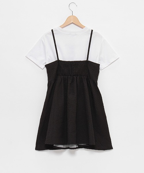by LOVEiT(バイラビット)の「エンボスキャミワンピースセット(ワンピース・キッズ・サックスブルー/ブラック・120cm/130cm/140cm/150cm/160cm)」の14枚目の写真