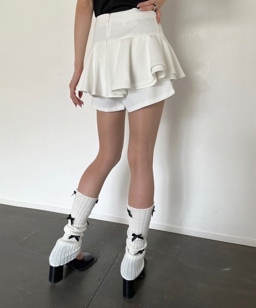 Jewelobe(ジュエローブ)の「ダブルペプラムスカパン(その他パンツ・レディース・ホワイト/レッド/ブラック・M/L)」の7枚目の写真