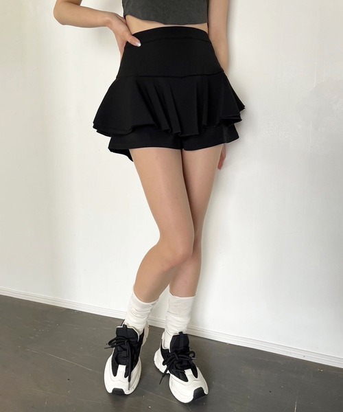 Jewelobe(ジュエローブ)の「ダブルペプラムスカパン(その他パンツ・レディース・ホワイト/レッド/ブラック・M/L)」の18枚目の写真