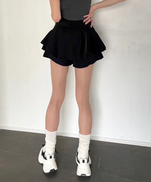 Jewelobe(ジュエローブ)の「ダブルペプラムスカパン(その他パンツ・レディース・ホワイト/レッド/ブラック・M/L)」の19枚目の写真