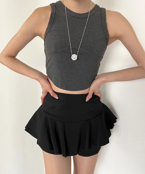 Jewelobe(ジュエローブ)の「ダブルペプラムスカパン(その他パンツ・レディース・ホワイト/レッド/ブラック・M/L)」の22枚目の写真