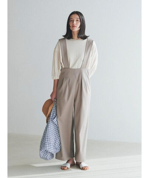 Samansa Mos2 blue（サマンサモスモスブルー）の「サロペット（その他パンツ・レディース・ライトベージュ/ベージュ/ブラック・F）」の20枚目の写真