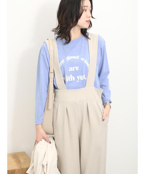 Samansa Mos2 blue（サマンサモスモスブルー）の「サロペット（その他パンツ・レディース・ライトベージュ/ベージュ/ブラック・F）」の5枚目の写真