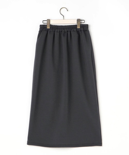 NICOLE white（ニコルホワイト）の「フロント配色ライン タイトスカート／ダンボールポンチ（スカート・レディース・チャコールグレー/グレー/オフホワイト・FREE）」の7枚目の写真