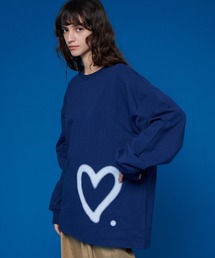 HEART LONG SLEEVE T-SHIRT / ハートロゴロンT