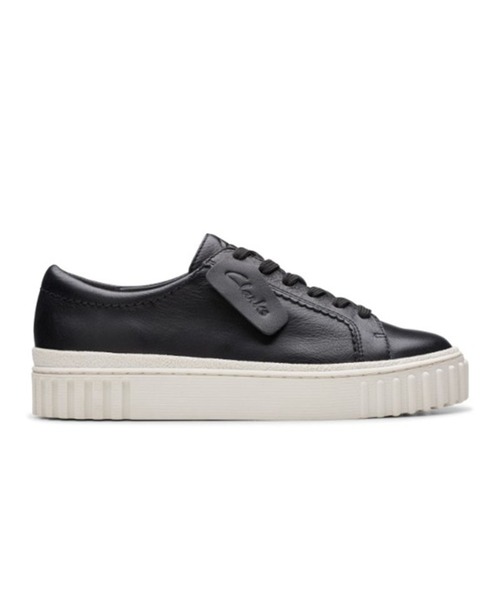 Clarks(クラークス)の「クラークス Mayhill Walk メイヒル ウォーク 厚底レザースニーカー(スニーカー・レディース・ブラック/アイボリー・50/40/35/45/55)」の4枚目の写真