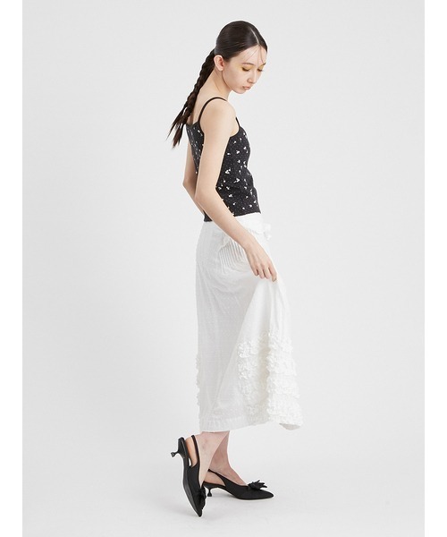 FURFUR（ファーファー）の「チェリー柄キャミソール（キャミソール・レディース・ホワイト/ブラック/サックスブルー・FREE）」の11枚目の写真