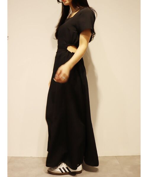 EVRIS（エヴリス）の「サイドオープンドロストロングワンピース（ワンピース・レディース・ブラック/ホワイト/グリーン・FREE）」の11枚目の写真