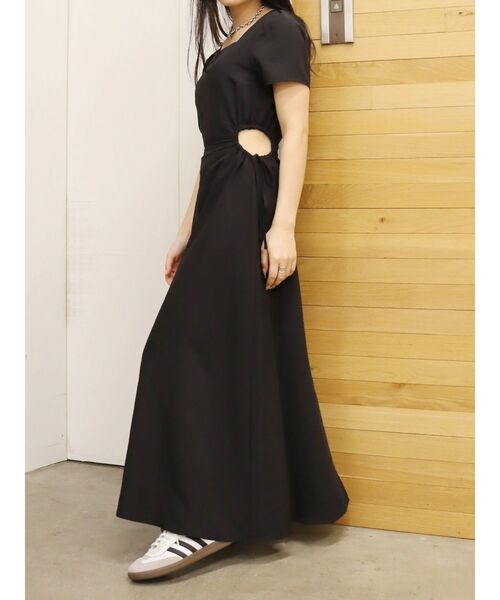 EVRIS（エヴリス）の「サイドオープンドロストロングワンピース（ワンピース・レディース・ブラック/ホワイト/グリーン・FREE）」の12枚目の写真