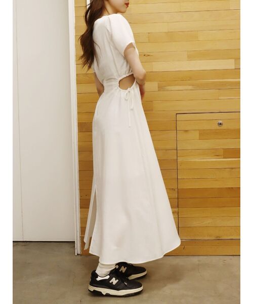 EVRIS（エヴリス）の「サイドオープンドロストロングワンピース（ワンピース・レディース・ブラック/ホワイト/グリーン・FREE）」の19枚目の写真