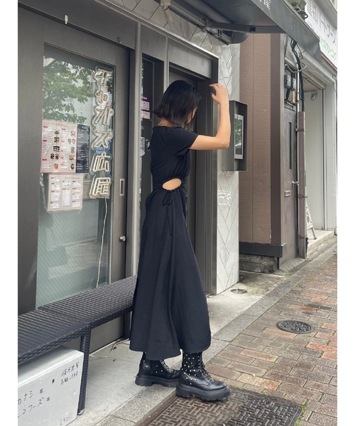 セール】サイドオープンドロストロングワンピース（ワンピース