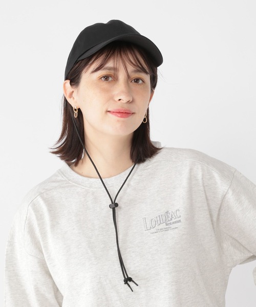 studio CLIP（スタディオクリップ）の「コードツキCAP（キャップ・レディース・ブラック/ベージュ/ブラウン・FREE）」の6枚目の写真