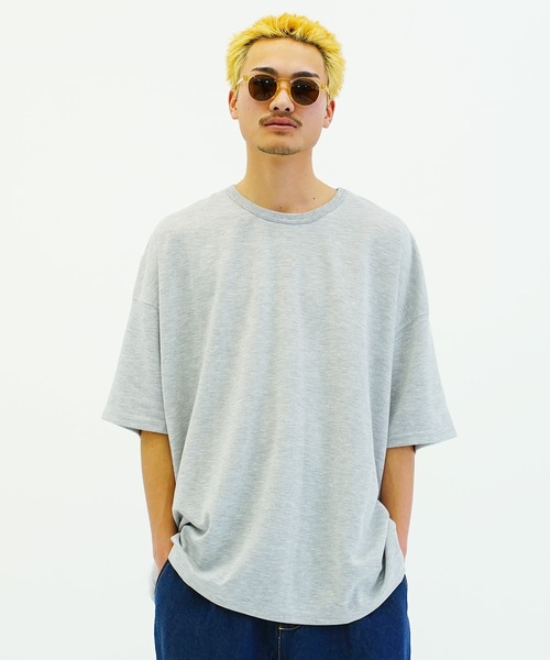 En serio TOKYO（エンソリオトーキョー）の「スムースビックTシャツ（Tシャツ/カットソー・メンズ・ワイン/ライトピンク/ブルーグレー/ブラック/チャコールグレー/グレー/ネイビー/ベージュ/キャメル/グリーン/ブラウン/ホワイト・FREE）」の5枚目の写真