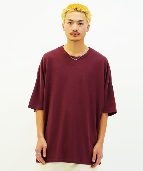 En serio TOKYO（エンソリオトーキョー）の「スムースビックTシャツ（Tシャツ/カットソー・メンズ・ワイン/ライトピンク/ブルーグレー/ブラック/チャコールグレー/グレー/ネイビー/ベージュ/キャメル/グリーン/ブラウン/ホワイト・FREE）」の12枚目の写真