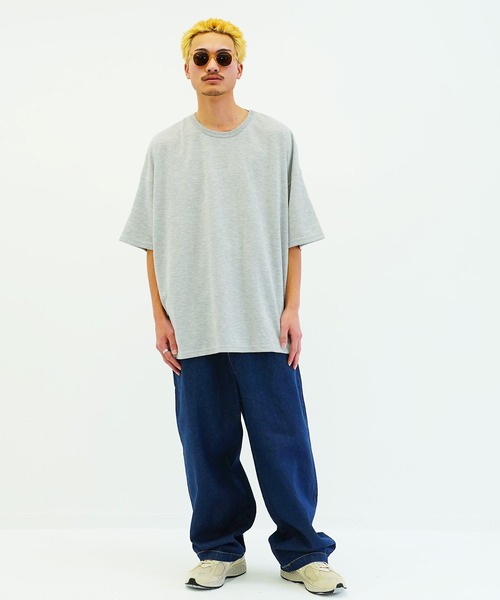 En serio TOKYO（エンソリオトーキョー）の「スムースビックTシャツ（Tシャツ/カットソー・メンズ・ワイン/ライトピンク/ブルーグレー/ブラック/チャコールグレー/グレー/ネイビー/ベージュ/キャメル/グリーン/ブラウン/ホワイト・FREE）」の16枚目の写真