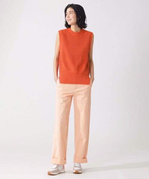 ECOALF(エコアルフ)の「HIEDRA ニット ベスト / HIEDRA KNITTED GILET WOMAN(ニット/セーター・レディース・ホワイト系その他/イエロー/オレンジ系その他6・FREE)」の6枚目の写真