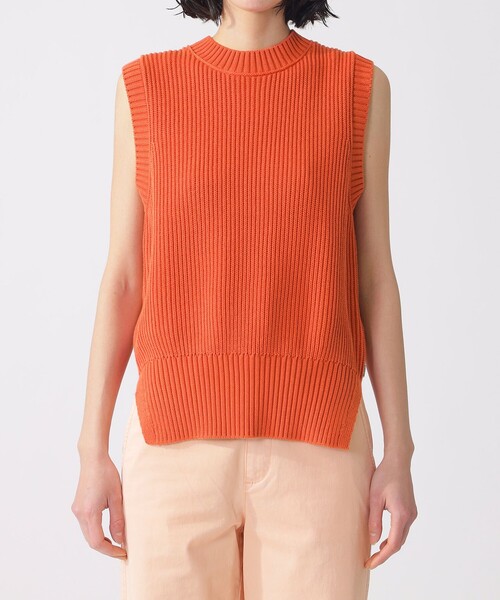 ECOALF(エコアルフ)の「HIEDRA ニット ベスト / HIEDRA KNITTED GILET WOMAN(ニット/セーター・レディース・ホワイト系その他/イエロー/オレンジ系その他6・FREE)」の7枚目の写真