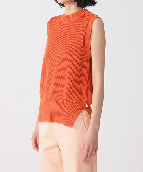 ECOALF(エコアルフ)の「HIEDRA ニット ベスト / HIEDRA KNITTED GILET WOMAN(ニット/セーター・レディース・ホワイト系その他/イエロー/オレンジ系その他6・FREE)」の8枚目の写真