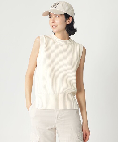 ECOALF(エコアルフ)の「HIEDRA ニット ベスト / HIEDRA KNITTED GILET WOMAN(ニット/セーター・レディース・ホワイト系その他/イエロー/オレンジ系その他6・FREE)」の13枚目の写真
