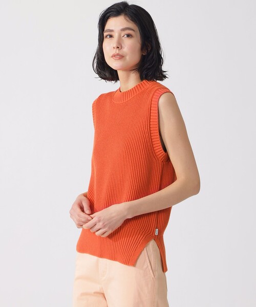 ECOALF(エコアルフ)の「HIEDRA ニット ベスト / HIEDRA KNITTED GILET WOMAN(ニット/セーター・レディース・ホワイト系その他/イエロー/オレンジ系その他6・FREE)」の15枚目の写真